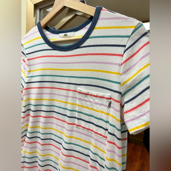 Vans Rainbow Stripe T-Shirt Dress - Picture 8 of 13
